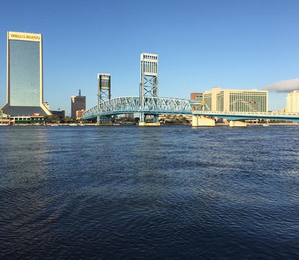 A view of the St. Johns River in Jacksonville