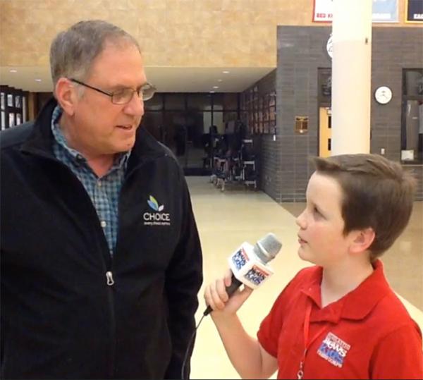 Ryan interviews voter Raymond Schenk of Chanhassen, MN