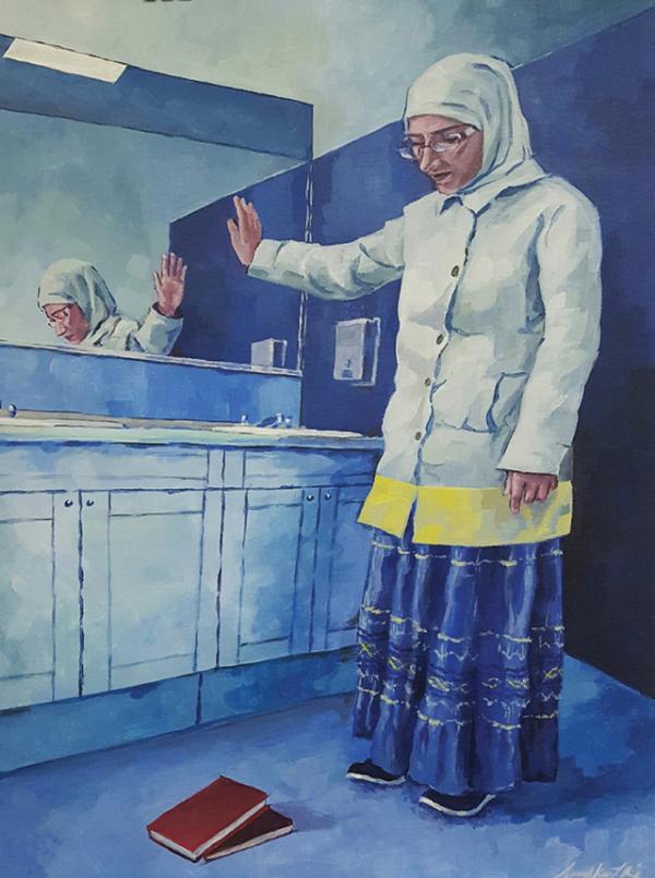 “Shifting Perspective,” an award-winning painting by Anushka Nair
