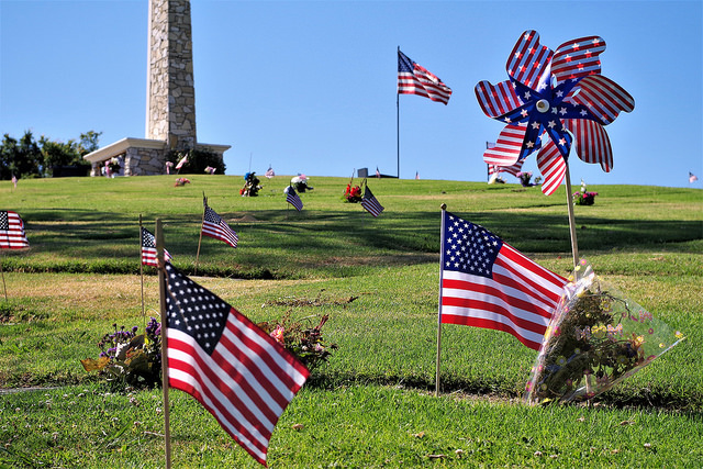 One of the many cemeteries across the US that pay homage to those that fought for our freedom