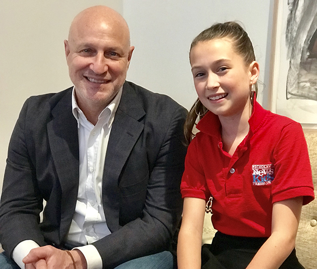 Amelia with Tom Colicchio, a chef based in New York City who is featured on Bravo’s Top Chef. 