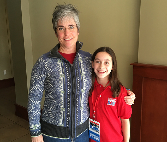 Caroline with State Senator Cathy Breen of Maine