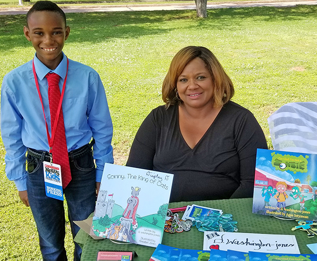 Owen with author D. Washington Jones