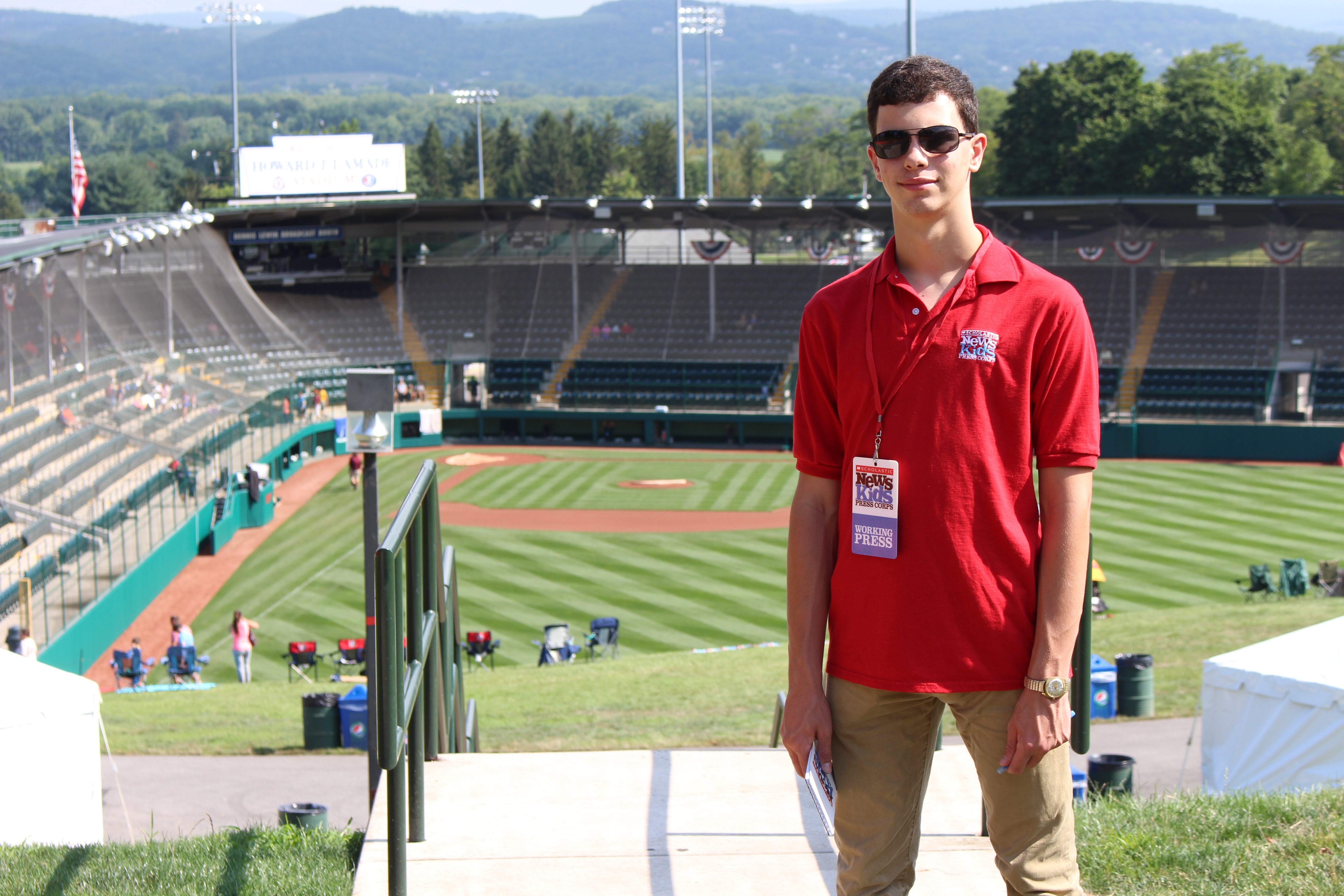 Erik at the Howard J. Lamade Stadium