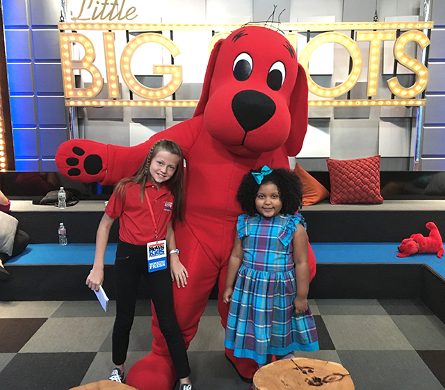 Clifford the Big Red Dog, one of Daliyah’s favorite book characters, even made an appearance on the show! 