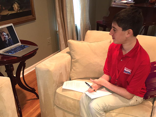 Ethan interviewing Daniel Shapiro, the United States Ambassador to Israel since 2011. 