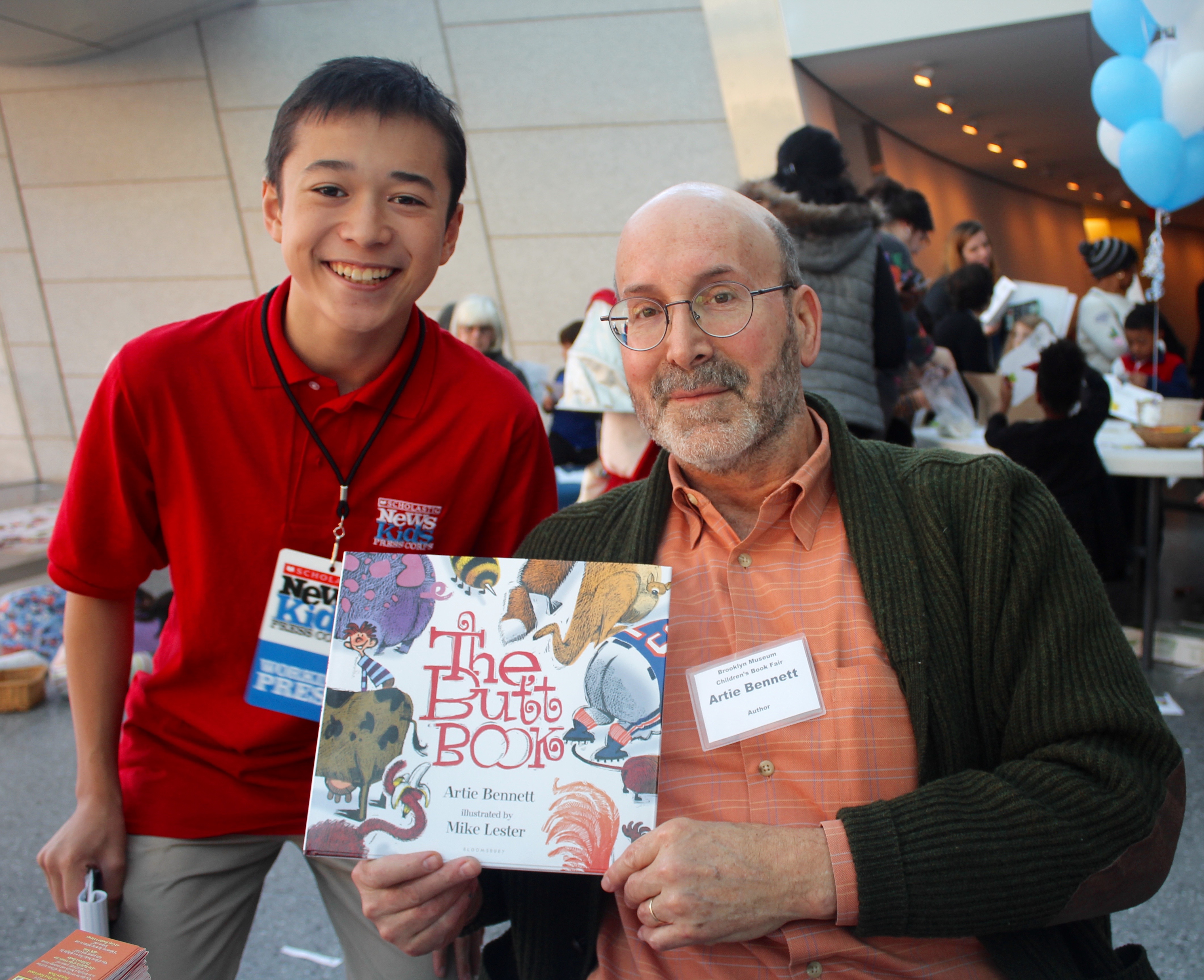 Max and Artie Bennett at the Brooklyn Children's Book Fair