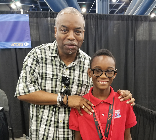 LeVar Burton with Owen