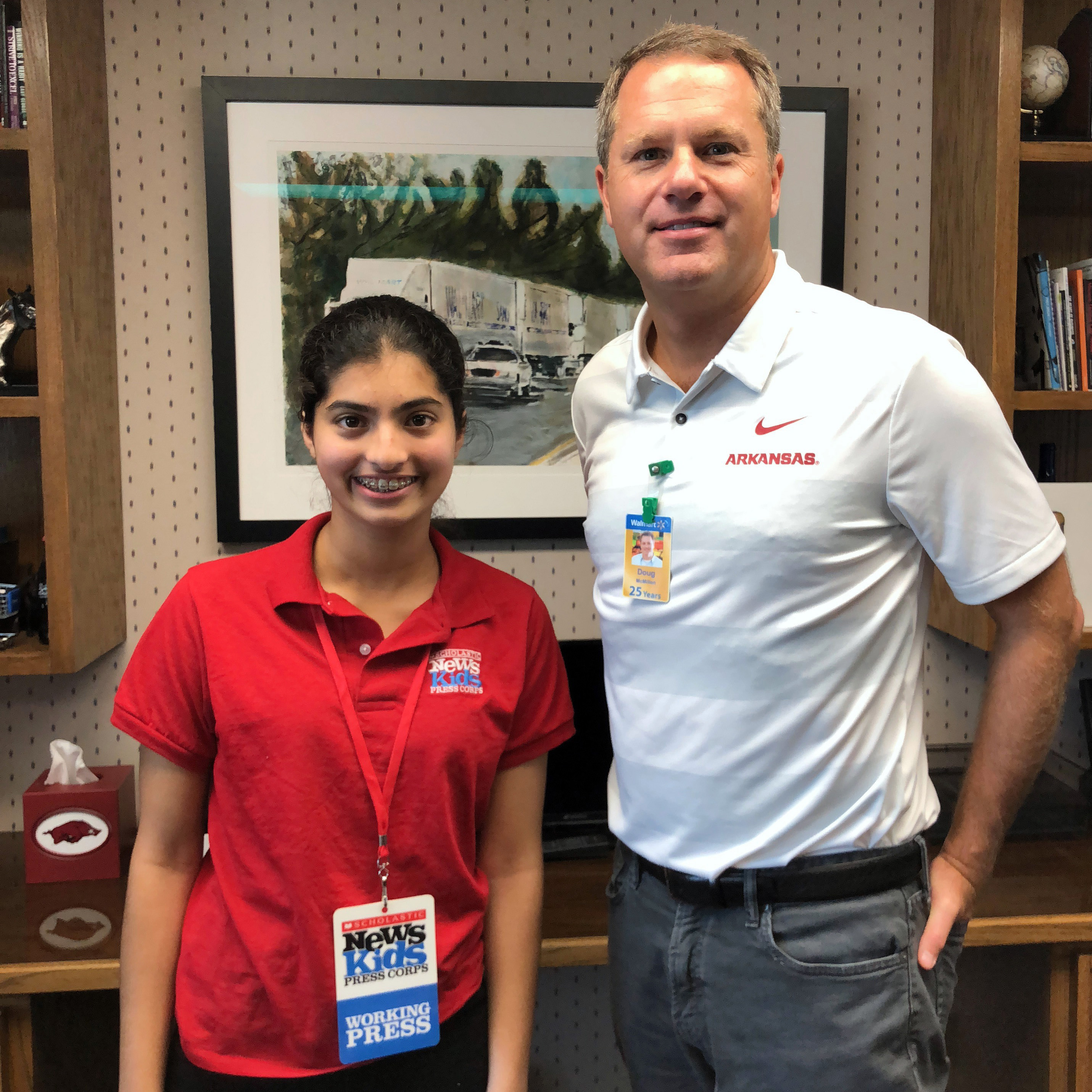 Manat Kaur with Walmart CEO