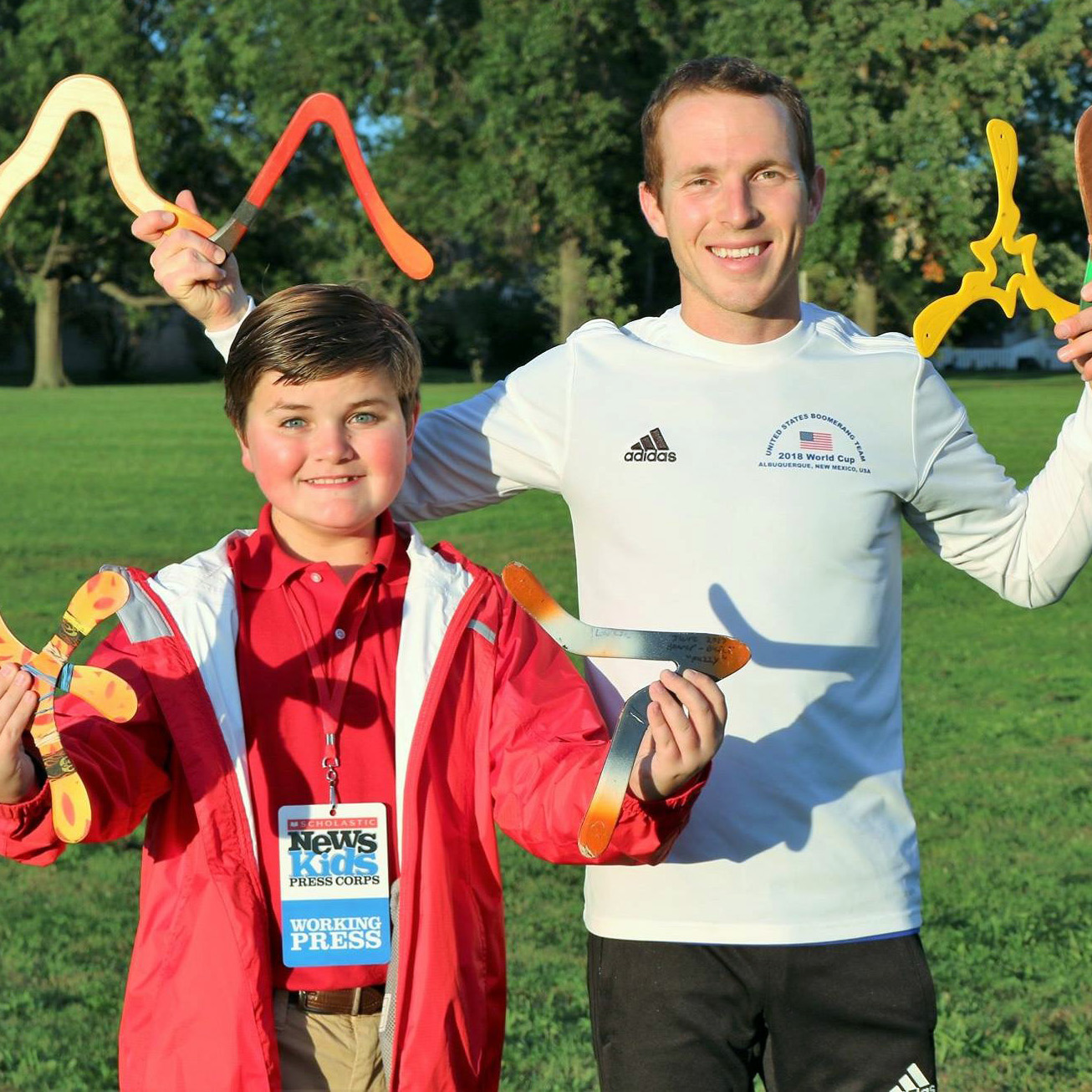 Nolan Pastore with Boomerang champ