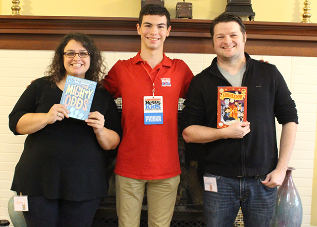 Erik with middle-grade authors Amy Ignatow and Isaiah Campbell 