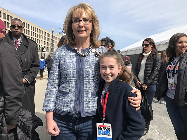 Gabby Giffords with Amelia