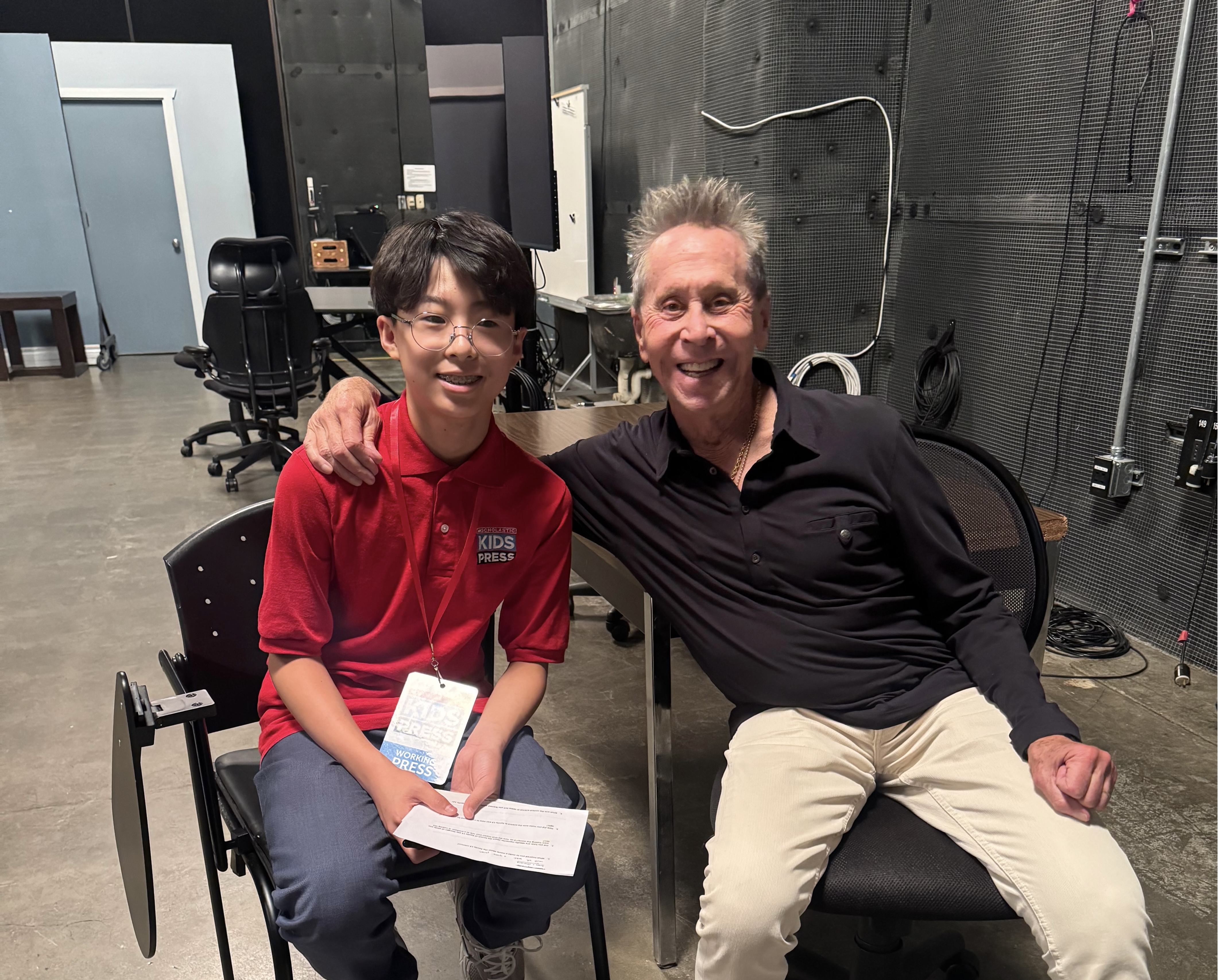 Aiden with Brian Grazer 