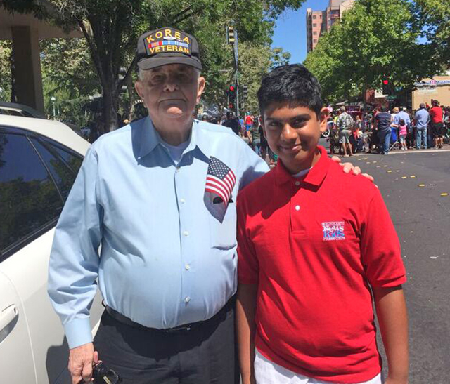 Dan Helix with Pratyush at the Fourth of July at Concord, CA
