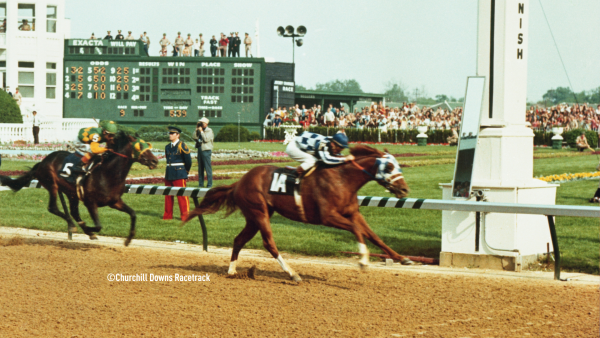 A photo of Secretariat at Churchill Downs Racetrack (courtesy of the Kentucky Derby Museum and Churchill Downs Racetrack) A photo of Secretariat at Churchill Downs Racetrack (courtesy of the Kentucky Derby Museum and Churchill Downs Racetrack)