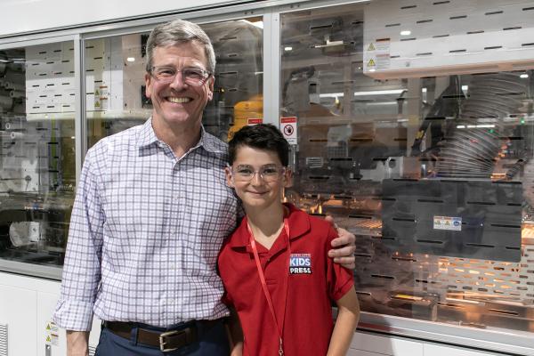 General Manager Mick McDaniel and Asher Freije