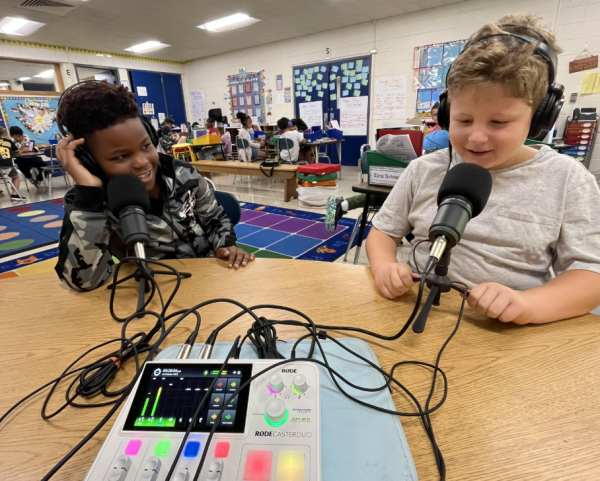 Students Hakeem and Austin talk about how they can kick start kindness at recess. 