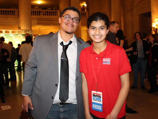 Manat with TechCrunch Editorial Director Henry Pickavet at the Crunchies Awards ceremony in San Francisco