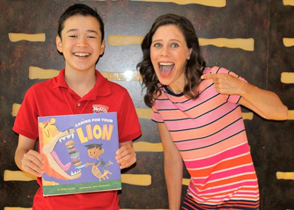 Max with children’s author Tammi Sauer Max with children’s author Tammi Sauer