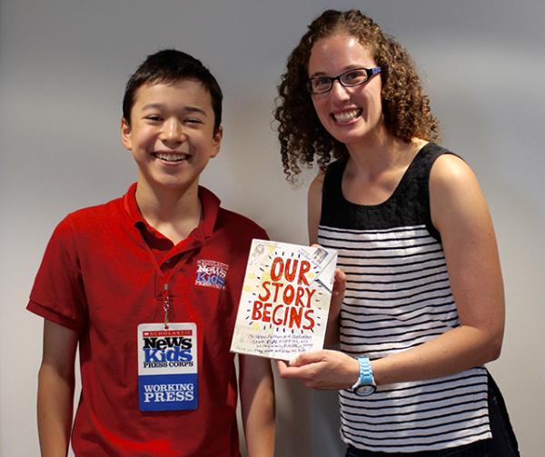 Max with children’s author Elissa Brent Weissman