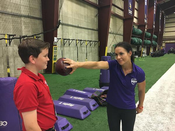 Ryan with Dr. Jen Welter