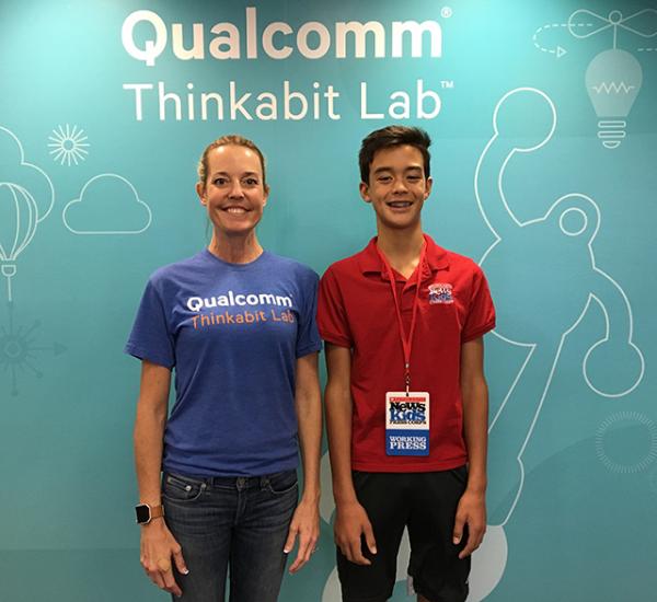 Ben with Erin Gavin, director of the Thinkabit Lab