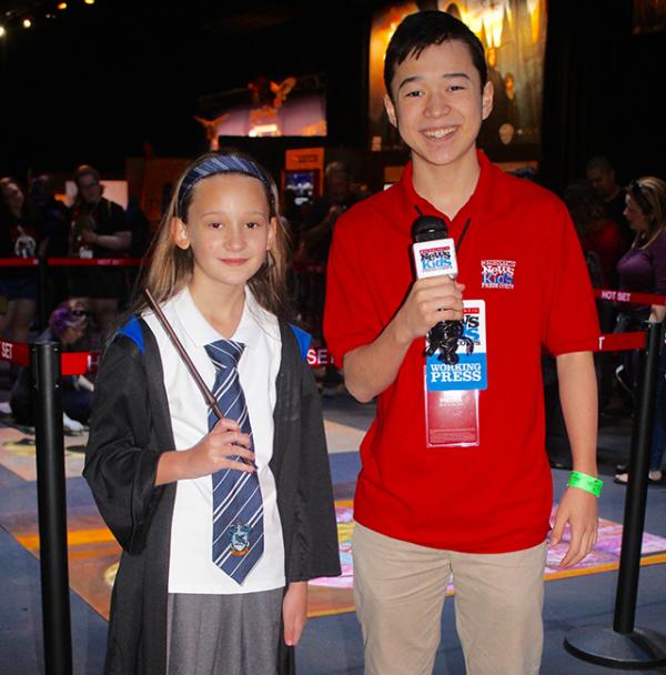 Max interviews Florida resident Ella Irwin at the Harry Potter Extravaganza Max interviews Florida resident Ella Irwin at the Harry Potter Extravaganza