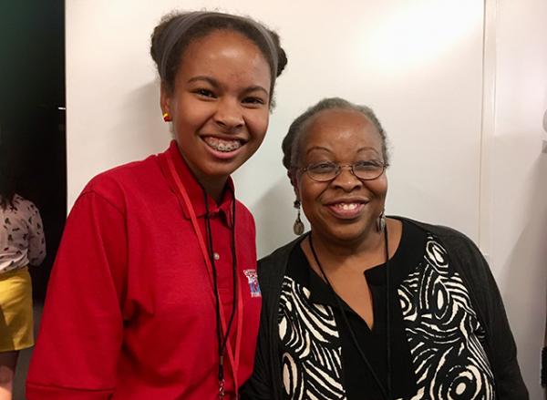 Adedayo with Rita Williams-Garcia