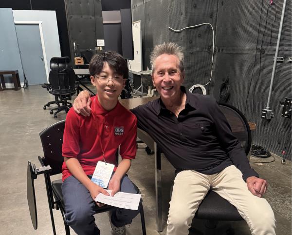 Aiden with Brian Grazer 