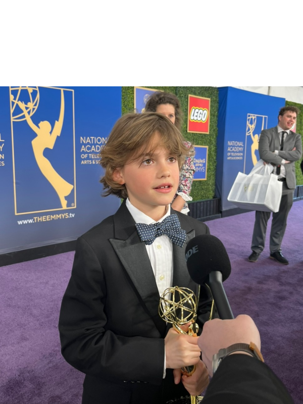 Interview with Phoenix Laroche from The Velveteen Rabbit, who was nominated for and won Outstanding Younger Performer in a Preschool, Children's or Young Teen Program. He is one of the youngest winners of an Emmy award. Interview with Phoenix Laroche from The Velveteen Rabbit, who was nominated for and won Outstanding Younger Performer in a Preschool, Children's or Young Teen Program. He is one of the youngest winners of an Emmy award.