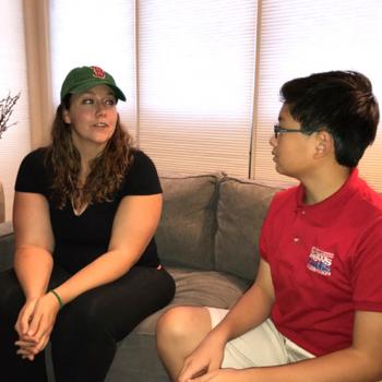 Alex talks with Traci Wickham, who survived the shootings at a music festival in Las Vegas last October.  