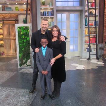 On the set with ?, Owen, and Rachael Ray