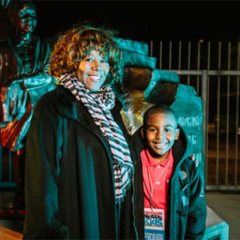Scholastic News Kids Press Corps reporter Samuel Davis attended the unveiling of the Ruby Bridges statue in New Orleans and spoke with Bridges (left) about her experience.